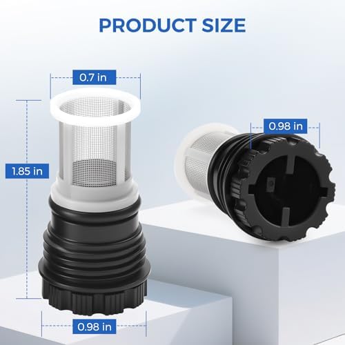 H98-510-S tankless Water Heater Filter Kit for Rinnai tankless Water Heater (2 Tankless Water Heater Inlet Screen Assemblies+2 Black Filter Removal Tool） - Image 3