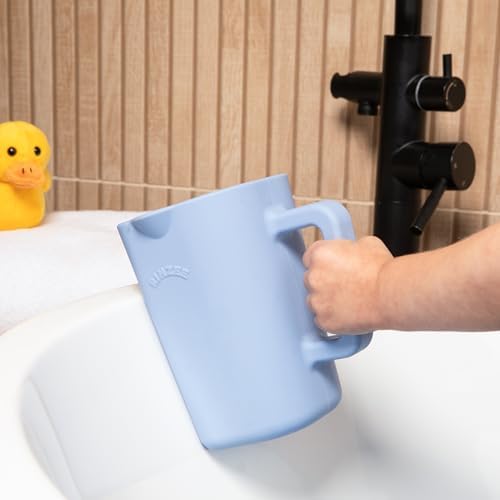 Rinzee® Baby Bath Rinse Cup with Suctions – Soft Silicone Shampoo Rinser for Kids – BPA‑Free, Drains Upside Down, Sticks to Tiles. Patent Pending - Image 7