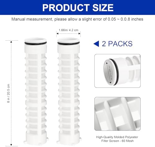 1-1/2" 60 Mesh Spin Down Water Filter Screen for Rusco & Vu-Flow Filtration - Image 4