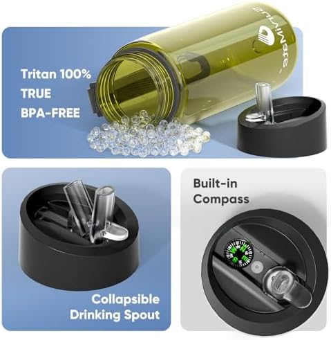 SurviMate 5-Stage 0.01μm Ultra-Filtration Filtered Water Bottle BPA-Free - Image 5