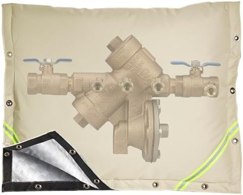 Backflow Preventer Insulation Cover,3 Way Opening,30" W x 24" H by JOROHIKER
