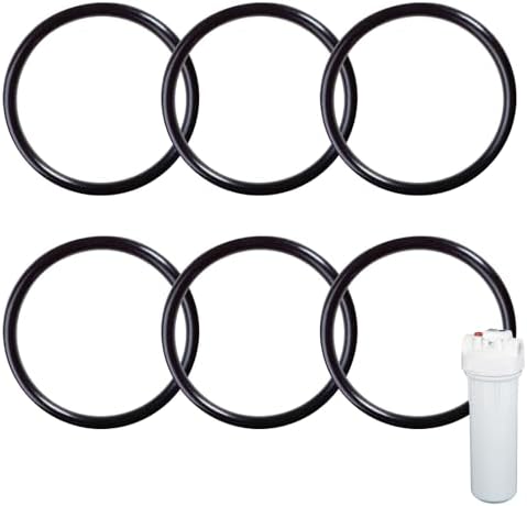 Impresa O-Rings Water Filter Replacement Gaskets - 6 Pack - Tight Seal and Stops Leaks - Quick and Easy to Install - Compatible with Whole Home Water Filtration System (3.56 inch) by IMPRESA