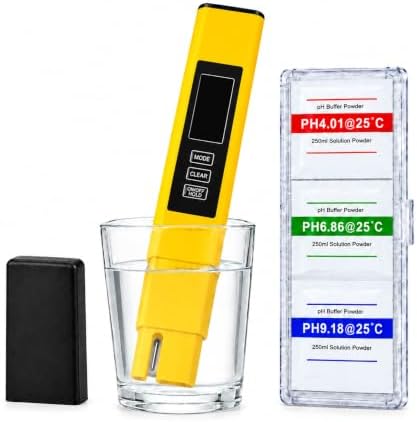 4 in 1 Tds Meter Digital Water Tester-TDS EC&Temp(°C/°F) Meter-0-9999ppm Accurate for Drinking Water,Hydroponics,Aquariums,RO Systems,Pool(Yellow) by Supmea