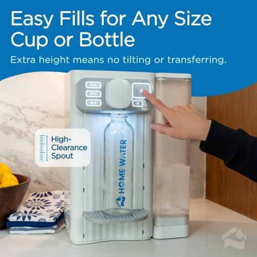 HOMEWATER Countertop Water Filter System – Portable 1-Gallon Electric Water Dispenser with Activated Carbon Filtration – Reduces PFAS, Lead, Chlorine & Microplastics – No Installation Required - Image 5