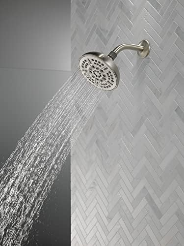 Delta Faucet 8-Spray Touch-Clean Shower Head Brushed Nickel, Delta Shower Heads, Showerhead, Brushed Nickel Shower Head, 2.5 GPM Water Flow, Stainless 75898CSN - Image 2