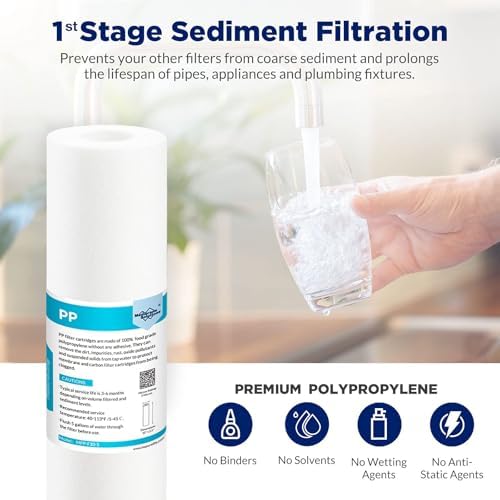 Membrane Solutions Grooved Sediment Water Filter Cartridge (Pack of 6) - Image 5