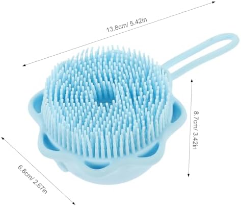 Silicone Bath Massage Brush with Shampoo Holder 2pcs for Babies - Image 2