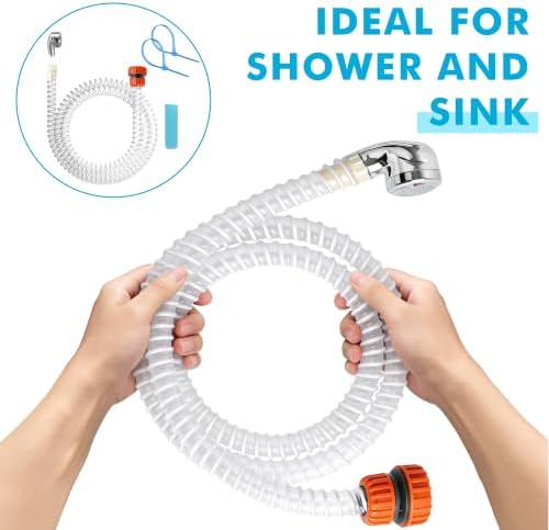 5FT Bathtub Faucet Sprayer Attachment, Slip-On Hose for Dogs - Image 2
