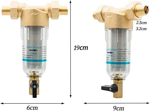 Water Filter Taps Pre-Filter Backwash Stainless Steel Mesh Filter Rust Removal Sediment Removal Stainless Steel Filter Grade 1 Filtration (Size : 1 inch-3.2cm) (1 inch) - Image 7