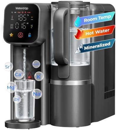 Waterdrop M6HG Instant Hot Countertop RO Water Filter, [ Mineral Added ] by Waterdrop