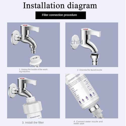 Water Filter for Faucet 2 Replaceable Cores Included Tight Fit - Image 5