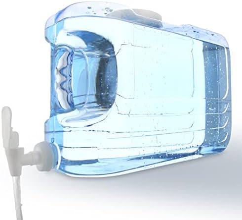 Arrow Oasis Drink Dispenser for Fridge, 2.5 Gallon - Plastic Beverage Dispenser with Spigot - Clear Space-Saving Design with Handle - Ideal for Water, Juice & Iced Tea - BPA Free - Made in USA by ArrowHomeProducts
