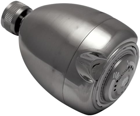 Niagara Conservation High Efficiency 1.5 GPM Earth Spa 3-Spray Showerhead in Brushed Nickel, N2915BN by Niagara+Conservation