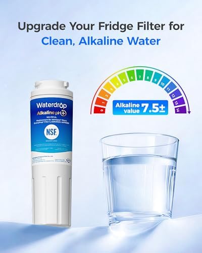 Waterdrop Alkaline UKF8001 Refrigerator Water Filter 4, Enhances pH, 2 Pack - Image 5