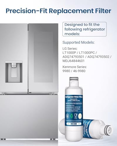 Water Filter Compatible with LG LT1000P, ADQ747935-3PCS - Image 3