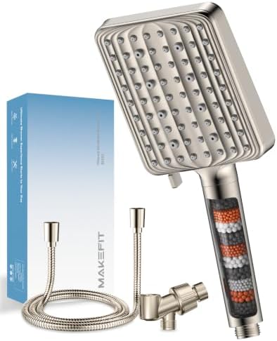 MakeFit Filtered Shower Head with Handheld,High Pressure,6 Modes by MakeFit
