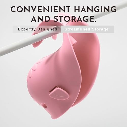 Bath Spout Cover for Bathtub,Baby Shower Protector Cover A Fun Way to Protects Baby from Bumping Head During Bathing Time Cute Soft Whale Design Making for Enjoyable Safe Baths (Pink) - Image 3