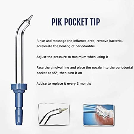 Flosser Replacement Tips for Waterpik Water Flosser, High-Pressure Water Flosser Tip Replacement, Compatible with Waterpik Oral Irrigator (6 Piece Set) - Image 3