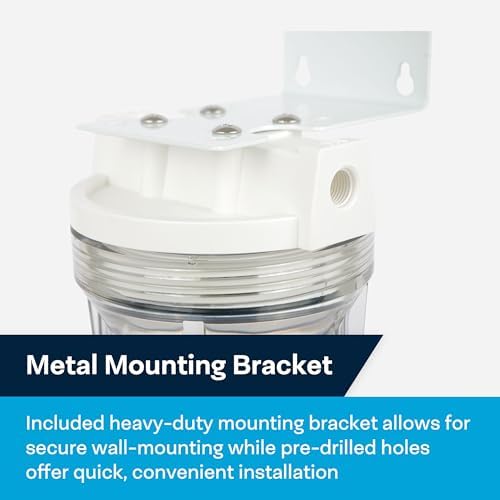 SpiroPure SP-FH-CL14 10 x 2.5 Clear Water Filter Housing 10x2.5, 1/4" NPT - Image 6