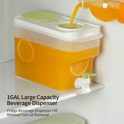 1 Gallon Fridge Drink Dispenser, Leakproof Airtight Pitcher with Spout - Image 2
