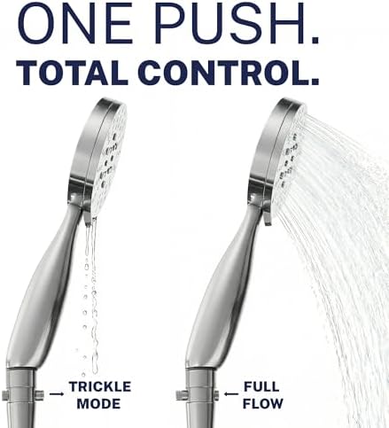 HammerHead Metal 3-Spray Shower Head Handheld High Pressure Extra Long Hose - Image 5