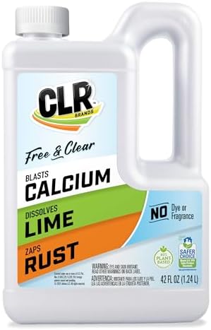 CLR Brands Calcium, Lime & Rust Remover Free & Clear, 42 oz. Bottle by CLR