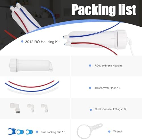 3012 Reverse Osmosis Membrane Housing Kit with Quick-Connect Fitting - Image 3