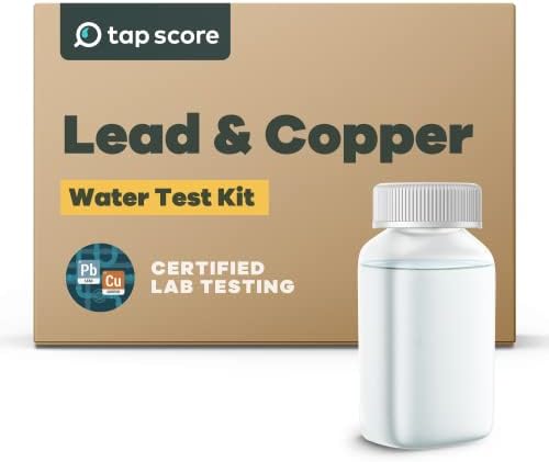 Tap Score Lead & Copper in Water Test Kit | Well or City | Full Report | EPA Certified Drinking Water Labs | #1 Best Home Water Test 2021-24 NYT Wirecutter | 100% Unbiased by TapScore