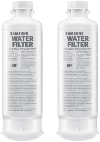 Samsung HAF-QIN-2P/EXP Genuine Refrigerator Water Filter, Reduces 99% of Harmful Contaminants for Clean, Clear Drinking Water, 6-Month Life, Easy Install, Pack of 2 by Unknown
