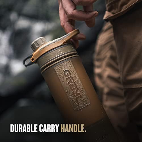 GRAYL GeoPress 24 oz Water Purifier & Water Filter Bottle, Coyote Brown - Image 4