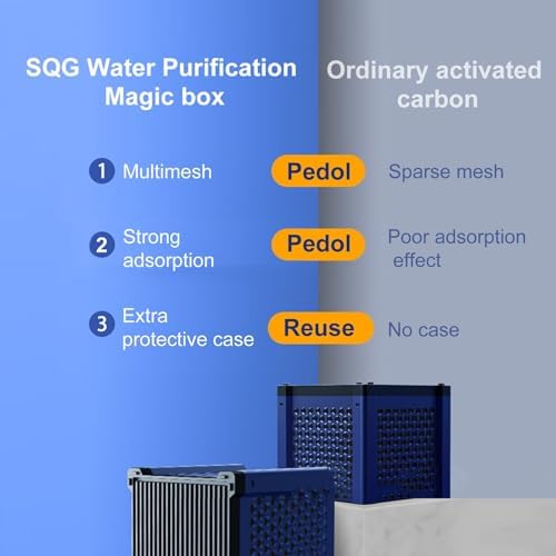 Pure Cube Water Trough Filter - Activated Carbon Filters for Horse Troughs, Fish Tanks, Ponds & Livestock Tanks - Super Strong Filtration & Odor Control - Honeycomb Charcoal Cube (1Pc) - Image 6