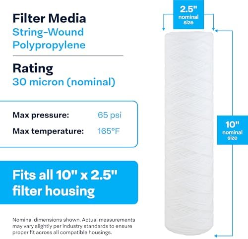 SpiroPure SP-CW30 10x2.5 Water Filter SWC-25-1030 CW-MF 155187-43 (24 Pack) - Image 3