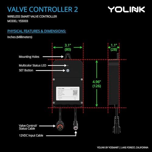 YoLink Water Shutoff Kit: 0.75" Stainless Ball Valve + Valve Controller - Image 2