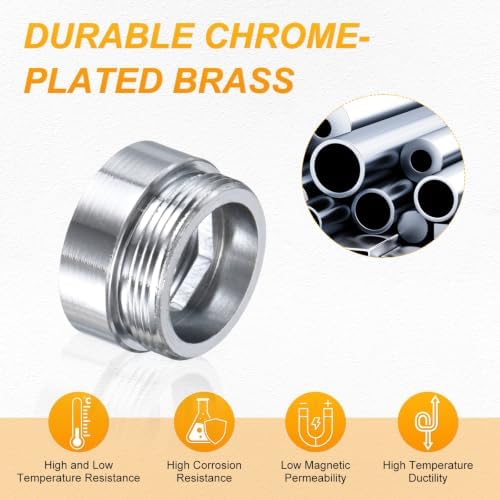 M METERXITY 2-Pack Faucet Adapter, M22 Female to M22 Male, for Kitchen - Image 4
