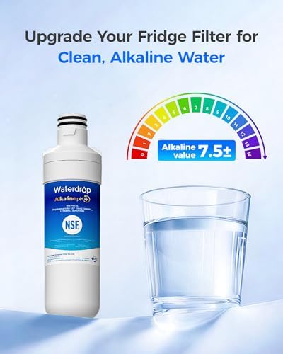 Waterdrop Alkaline LT1000PC ADQ747935 Refrigerator Water Filter, 2 Pack - Image 3
