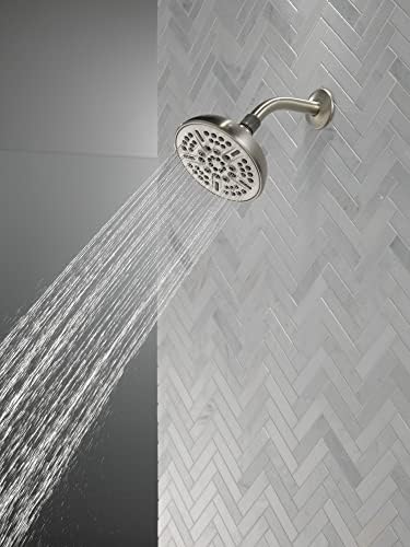 Delta Faucet 8-Spray Touch-Clean Shower Head Brushed Nickel, Delta Shower Heads, Showerhead, Brushed Nickel Shower Head, 1.75 GPM Water Flow, Stainless 75898CSN - Image 2