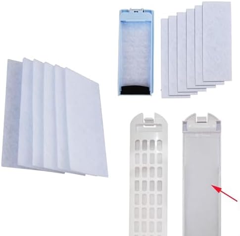10 Pack Washing Machine Filter Box Foam Filter Replacement Cut to Use Polyester Fiber Sponge Sheet for Washing Machine Magic Lint Filter Box Lundery Mesh Drain System Parts - Image 4