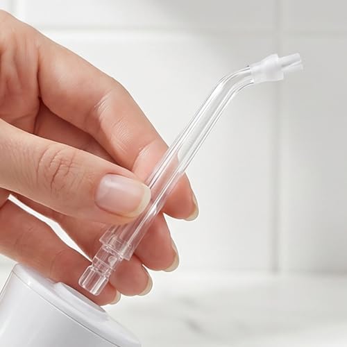 6pcs Water Flosser Head, Replacement Plastic Tips Brush - Dental Irrigator Refill Nozzles Brush for Oral Water Jet Parts Accessory (Transparent) - Image 4