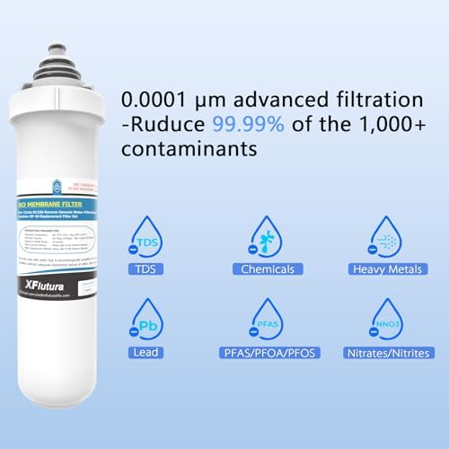 RF-20 + RF-40 Water Filter Replacement Cartridge Set Compatible With Brondell RC100 RO System, NOT Including Filter Indicator Replacement Battery, Pack of 4 Filters - Image 4