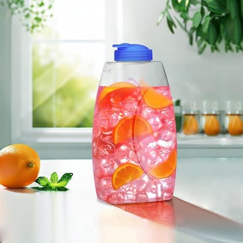 Amazing Abby - Fitly - 64-oz Plastic Pitcher (1-Pack), Unbreakable Water Pitcher with Lid, BPA-Free, Heat-Resistant, Dishwasher-Safe, Great for Both Iced and Hot Drinks, Indoors and Outdoors - Image 2