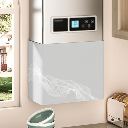 Soft Linen Boiler Pipe Shielding Cover for Kitchen & Bathroom Decor by Unknown