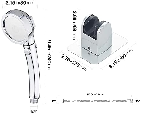 KAIYING RV & Camper High Pressure Handheld Shower Head with Pause Button - Image 6