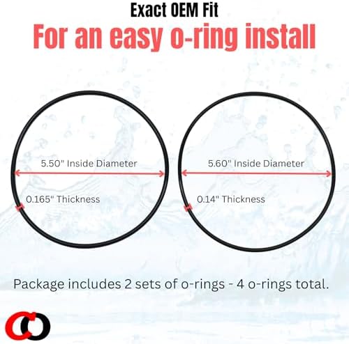 Captain O-Ring – Replacement O-Rings for Simpure DB10C PurePlus PP-WFM10B Filter Housing (2 Sets, 4 O-Rings) - Image 4