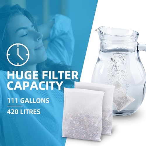 Filterelated Alkaline Water Filter Pouch 100g, Raise pH to 9+, BPA-Free SGS Tested, Portable Water Filter for Home, Camping, Travel, Office, Long-Lasting 420 Liltre / 111 Gallons (1-Pack) - Image 5