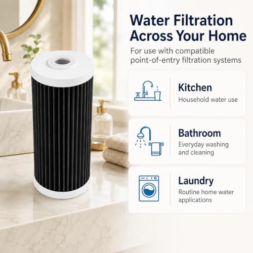 4.5 x 10 Whole House Filter Compatible with AO Smith WH-PREL-RCP, 2 Pack - Image 3