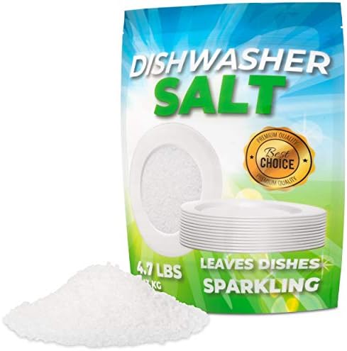 4.7 LB Premium Dishwasher Salt for Dishwasher Softener - Recommended for Meile, Bosch, Thermador, Whirlpool, and All Other Brands by Good+Habit