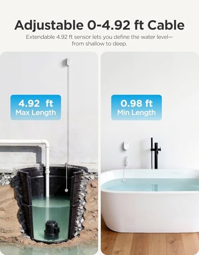 GoveeLife Smart Water Leak Detector 1s with 4.92 ft Cable, 3 Pack - Image 4