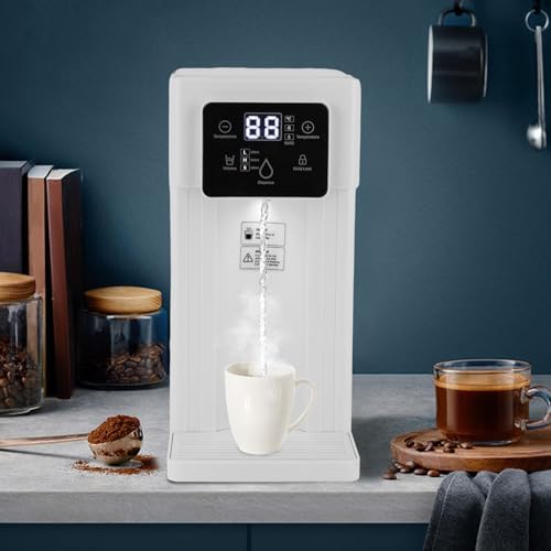 3L Instant Hot Water Dispenser - Smart Touch Screen, 1500W Instant Hot Water Filter Dispenser with Child Lock, Heats up in 3 Seconds for Office, Bedroom, Living Room, Kitchen, White by Unknown