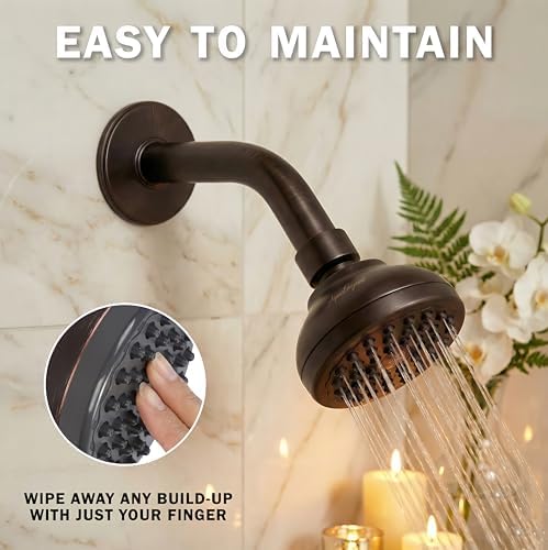 Aqua Elegante Pressure Boosting Shower Head - 2.5 GPM - Oil-Rubbed Bronze - Image 6