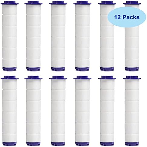High Pressure Handheld Turbo Fan Shower Head PP-Cotton Filter Cartridge,3.7in Detachable Propeller Hydro Jet Shower Head Filter,set of 12 - Image 5